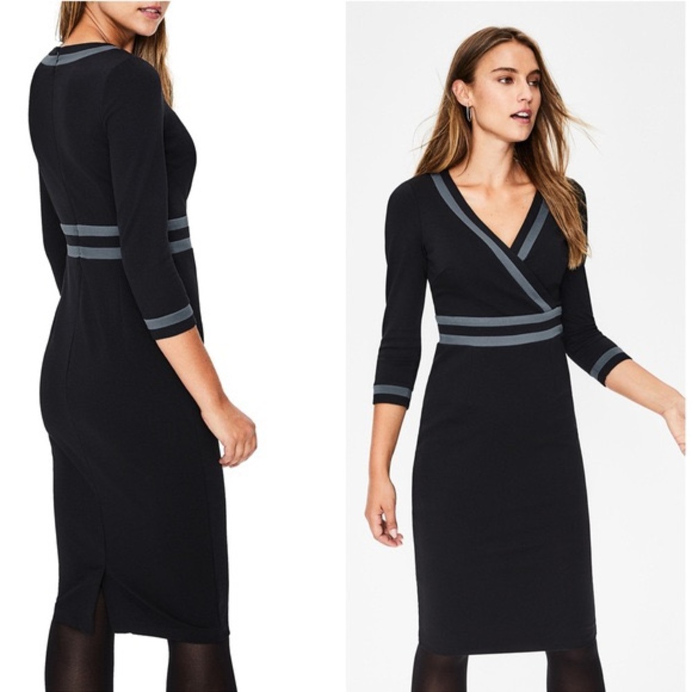 Boden Nellie Ponte Pencil Midi Dress size 10R